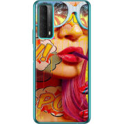 Чехол BoxFace Huawei P Smart 2021 Yellow Girl Pop Art