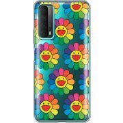 Прозрачный чехол BoxFace Huawei P Smart 2021 Hippie Flowers