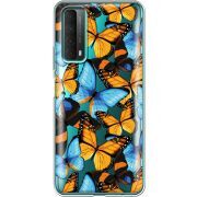 Прозрачный чехол BoxFace Huawei P Smart 2021 Butterfly Morpho