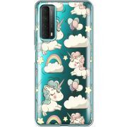 Прозрачный чехол BoxFace Huawei P Smart 2021 Unicorns