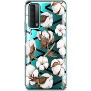 Прозрачный чехол BoxFace Huawei P Smart 2021 Cotton flowers