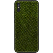 Кожаный чехол Boxface Xiaomi Redmi 9A Snake Forest Green