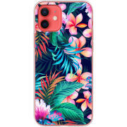 Чехол BoxFace Apple iPhone 12 mini flowers in the tropics
