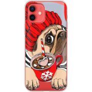 Прозрачный чехол BoxFace Apple iPhone 12 mini Winter Puggy