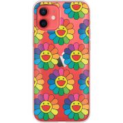 Прозрачный чехол BoxFace Apple iPhone 12 mini Hippie Flowers