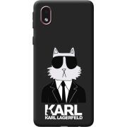Черный чехол BoxFace Samsung Galaxy A01 Core (A013) Cat in Black