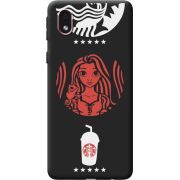 Черный чехол BoxFace Samsung Galaxy A01 Core (A013) RedWhite Coffee