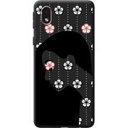 Черный чехол BoxFace Samsung Galaxy A01 Core (A013) Flower Hair