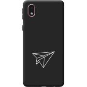 Черный чехол BoxFace Samsung Galaxy A01 Core (A013) Paper Plane