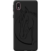 Черный чехол BoxFace Samsung Galaxy A01 Core (A013) Horse