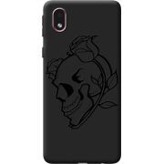Черный чехол BoxFace Samsung Galaxy A01 Core (A013) Skull and Roses