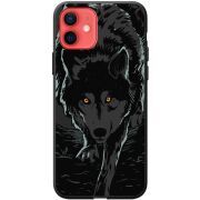 Черный чехол BoxFace Apple iPhone 12 mini Wolf