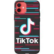 Черный чехол BoxFace Apple iPhone 12 mini Tik Tok