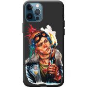 Черный чехол BoxFace Apple iPhone 12 Pro Tanker Girl