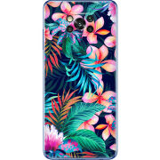 Чехол BoxFace Poco X3 flowers in the tropics