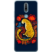 Чехол BoxFace Nokia 2.4 Petrykivka Leopard