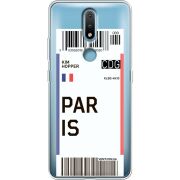 Прозрачный чехол BoxFace Nokia 2.4 Ticket Paris