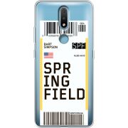 Прозрачный чехол BoxFace Nokia 2.4 Ticket Springfield