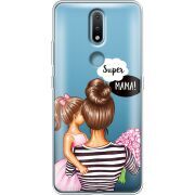 Прозрачный чехол BoxFace Nokia 2.4 Super Mama and Daughter
