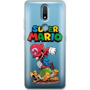 Прозрачный чехол BoxFace Nokia 2.4 Super Mario