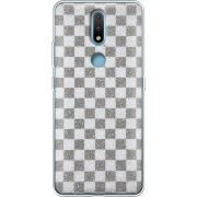 Чехол с блёстками Nokia 2.4 Шахматы