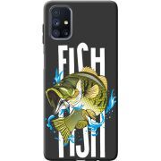 Черный чехол BoxFace Samsung M515 Galaxy M51 Fish