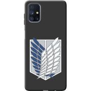 Черный чехол BoxFace Samsung M515 Galaxy M51 Атака Титанов Крылья Свободы