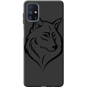 Черный чехол BoxFace Samsung M515 Galaxy M51 Wolf