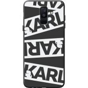 Черный чехол BoxFace Samsung A605 Galaxy A6 Plus 2018 White Karl