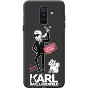 Черный чехол BoxFace Samsung A605 Galaxy A6 Plus 2018 For Karl