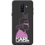 Черный чехол BoxFace Samsung A605 Galaxy A6 Plus 2018 Pink Karl