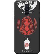 Черный чехол BoxFace Samsung A605 Galaxy A6 Plus 2018 RedWhite Coffee