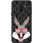 Черный чехол BoxFace Samsung A605 Galaxy A6 Plus 2018 looney bunny