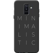 Черный чехол BoxFace Samsung A605 Galaxy A6 Plus 2018 Minimalistic