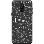 Черный чехол BoxFace Samsung A605 Galaxy A6 Plus 2018 E=mc2
