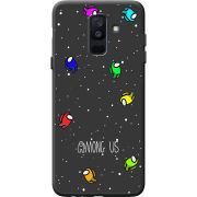 Черный чехол BoxFace Samsung A605 Galaxy A6 Plus 2018 Among Us Invisible