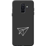 Черный чехол BoxFace Samsung A605 Galaxy A6 Plus 2018 Paper Plane