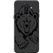 Черный чехол BoxFace Samsung A605 Galaxy A6 Plus 2018 Grizzly Bear