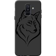 Черный чехол BoxFace Samsung A605 Galaxy A6 Plus 2018 Wolf