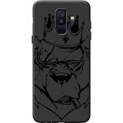 Черный чехол BoxFace Samsung A605 Galaxy A6 Plus 2018 Bear King