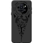 Черный чехол BoxFace Samsung A605 Galaxy A6 Plus 2018 Hugin and Munin