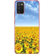 Чехол BoxFace Samsung A025 Galaxy A02S Подсолнухи