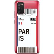 Прозрачный чехол BoxFace Samsung A025 Galaxy A02S Ticket Paris