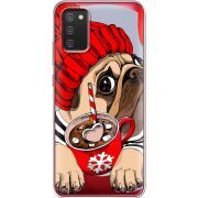 Прозрачный чехол BoxFace Samsung A025 Galaxy A02S Winter Puggy