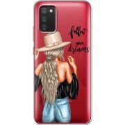 Прозрачный чехол BoxFace Samsung A025 Galaxy A02S Follow Your Dreams