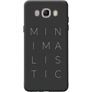 Черный чехол BoxFace Samsung J510 Galaxy J5 2016 Minimalistic