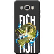 Черный чехол BoxFace Samsung J510 Galaxy J5 2016 Fish