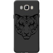 Черный чехол BoxFace Samsung J510 Galaxy J5 2016 Tiger