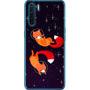 Чехол BoxFace OPPO A91 Fox-Astronauts