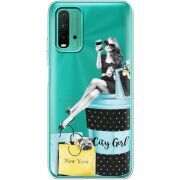 Прозрачный чехол BoxFace Xiaomi Redmi 9T City Girl